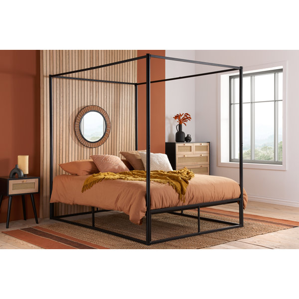 Queen bed deals with canopy frame